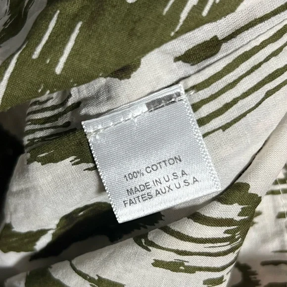 Misa Los Angeles Olive Green and White Long Sleeve Mini Dress - Picture 6 of 7